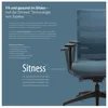 Topstar Bürostuhl Sitness® 15, ST19U G27 Stoff rot, Gestell Produktbild-Vorschau 5