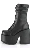CAMEL-250 Damen Boots von DemoniaCult, Schwarz  , EU 38, US Produktbild-Vorschau 6