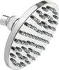 A close-up, angled view of a single chrome shower head with multiple nozzles. Produktbild-Vorschau