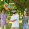 Relaxdays Pinata Esel, mit Stab & Maske, Partypinata Produktbild-Vorschau 3