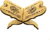 A wooden bookstand with intricate carvings, displayed against a white background. Produktbild-Vorschau