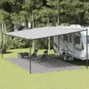 vidaXL Tappeto tenda antracite e bianco 400x600 cm HDPE Anteprima dell’immagine prodotto 2