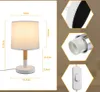 A collage of images showing a table lamp with dimensions, close-ups of its components, and a switch. Náhľad obrázku produktu