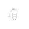 GU11 LED Line 3W 255 lumens blanc chaud Lampe Lampe LED Voir les images du produit 2