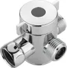 A chrome-plated shower diverter valve with three outlets. Anteprima dell’immagine prodotto