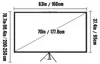 SucceBuy 160x95cm Beamer Leinwand 16:9 4K HD Produktbild-Vorschau 7