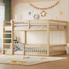 Letto a castello Flieks 160x200 cm con scala, letto a terra Anteprima dell’immagine prodotto 1