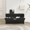 Ławka Z Miejscem Na Buty, Czarna, 80X24X45 Cm Lumarko! Podgląd zdjęcia produktu 10