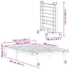 VidaXL 4103962, Czarny, 104,5 cm, 2,22 m, 30 cm, 1000 x Podgląd zdjęcia produktu 7