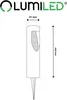 LUMILED sada 4 solárních lamp pro venkovní použití, Náhled obrázku produktu 5