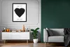 MuchoWow® Gerahmtes Poster Liebe - Herz - Schwarz - Zitat Produktbild-Vorschau 6