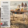 Skládací hliníkový kempingový stůl tectake® Tina, rozměry Náhled obrázku produktu 2