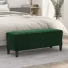 vidaXL Lavica Dark Green 100x35x41 cm Velvet Náhľad obrázku produktu 2