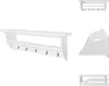 vidaXL Portemanteau MDF Blanc Style Baroque - Patères & Voir les images du produit 1