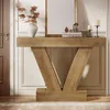 Tribesigns Table console 105 cm, avec pieds en V, pour le Voir les images du produit 6