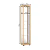 K-Möbel Vitrine en verre debout en hêtre (176x37x33cm) avec Voir les images du produit 18