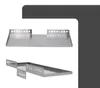 Dalsys Befliesbare Duschablage Ecke 400mm x 150mm Silber Produktbild-Vorschau 3