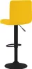 A yellow bar stool with a black base and stem, shown from a side angle against a white background. Náhled obrázku produktu