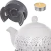 KADAX Théière 1L avec réchaud Set, Cafetière en porcelaine Voir les images du produit 8