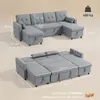 Divano angolare HOMCOM con funzione letto e contenitore, Anteprima dell’immagine prodotto 3