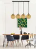 LUXOLAR Závěsné svítidlo Natural Bamboo 4 plameny E27 60 W Náhled obrázku produktu 5