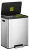 EKO - Ecocasa 2 Recycling Treteimer 36+24 Liter - Stainless Produktbild-Vorschau 2