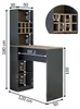 Roomart DUBLIN Bartisch 120 cm breit, Anthrazit-Eiche Produktbild-Vorschau 5