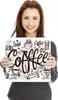 Wanduhr aus Glas mit Motiv Kaffee Illustration- 30 x 30 cm Produktbild-Vorschau 3