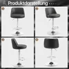Set di 2 sgabelli da bar FCH, sgabello girevole a 360°, Anteprima dell’immagine prodotto 5
