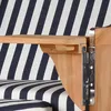 Strandkorb-Set - bene living - Ammersee Teak - PE grau - Produktbild-Vorschau 13