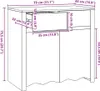 vidaXL Sideboard Drammen Blanc 79 x 43 x 75,5 cm Pin massif Voir les images du produit 8