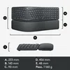 Logitech ERGO K860, Pełnowymiarowy (100%), Bezprzewodowy, Podgląd zdjęcia produktu 2