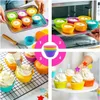 stampi per cupcake in silicone 6pz pappilots Anteprima dell’immagine prodotto 3