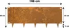 Bordatura per prato in acciaio Corten 40 x 106 cm Anteprima dell’immagine prodotto 4
