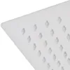Close-up view of a white square shower head with multiple nozzles. Anteprima dell’immagine prodotto