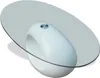 vidaXL Tavolino con piano ovale in vetro bianco lucido Anteprima dell’immagine prodotto 6