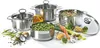 KARL KRÜGER Set di pentole Manhattan in acciaio inox da 4 Anteprima dell’immagine prodotto 2
