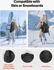 A collage showing a backpack compatible with skis or snowboards, with close-ups of its features. Anteprima dell’immagine prodotto