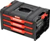 A black and red modular tool storage system with three drawers. Náhled obrázku produktu