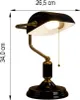 LED Tischleuchte, Bankerlampe, Metall schwarz gold, H 34 cm Produktbild-Vorschau 7