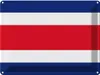 vianmo Blechschild 30x40 cm Costa Ricas Rica Flagge Fahne Produktbild-Vorschau 1