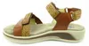 Wolky Acula Softy Wax  Sandalen Plat - Cognac - Maat 41 Produktbild-Vorschau 2