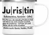 Trendation - Juristin Emaille Tasse Geschenk Anwalt Jura Produktbild-Vorschau 1