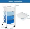 Carrello con 4 cassetti impilabili, carrello da bagno Anteprima dell’immagine prodotto 6