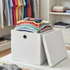 2 Stück Weiß Faltbox 32 x 32 x 32 cm Aufbewahrungsbox Produktbild-Vorschau 3