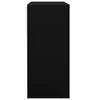 A black office cabinet shown from the side against a white background. Voir les images du produit