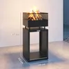 Outsunny Feuerschale 39 x 39 x 87 cm Feuerstelle mit Produktbild-Vorschau 3