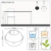 Lechuza Samozavlažovací závěsný květináč Bola Color 32 cm, Náhled obrázku produktu 5