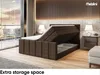 MEBLINI King Boxspringbett mit Bettkasten - Gepolstert Produktbild-Vorschau 5