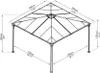 Palram - Canopia Aluminium Pavillon Palermo 3600 Anthrazit Produktbild-Vorschau 15